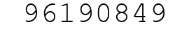 Number 96190849.
