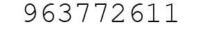 Number 963772611.