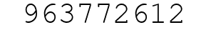 Number 963772612.