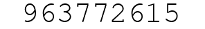 Number 963772615.