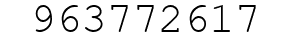 Number 963772617.