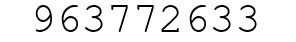 Number 963772633.