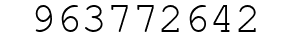 Number 963772642.