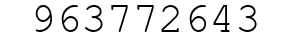 Number 963772643.
