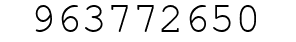 Number 963772650.