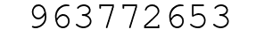 Number 963772653.