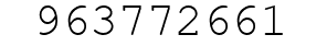 Number 963772661.