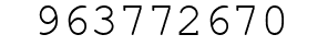 Number 963772670.