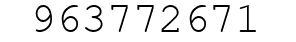 Number 963772671.