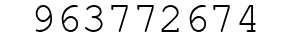 Number 963772674.