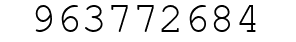 Number 963772684.