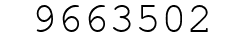 Number 9663502.