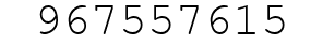 Number 967557615.