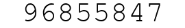 Number 96855847.