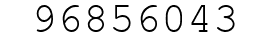 Number 96856043.