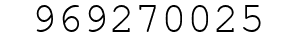 Number 969270025.