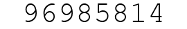 Number 96985814.