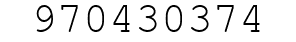 Number 970430374.