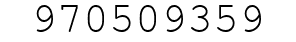 Number 970509359.