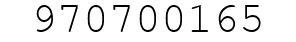 Number 970700165.