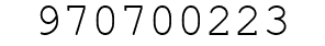 Number 970700223.