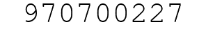 Number 970700227.