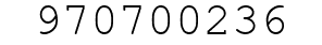Number 970700236.