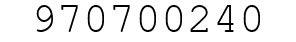 Number 970700240.