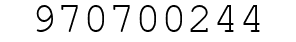 Number 970700244.