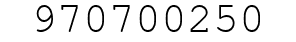Number 970700250.