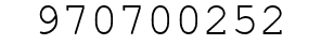 Number 970700252.