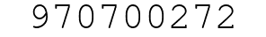 Number 970700272.