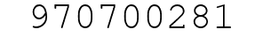 Number 970700281.