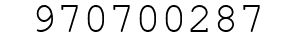 Number 970700287.
