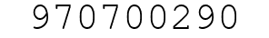 Number 970700290.