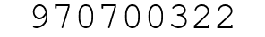 Number 970700322.