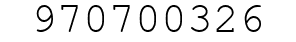Number 970700326.