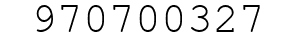 Number 970700327.