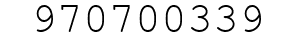 Number 970700339.