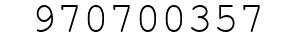 Number 970700357.