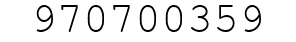 Number 970700359.