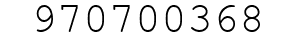 Number 970700368.