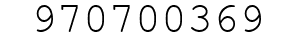 Number 970700369.