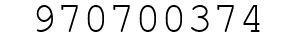 Number 970700374.