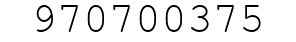 Number 970700375.
