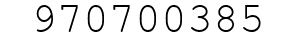 Number 970700385.