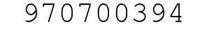 Number 970700394.