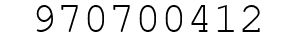 Number 970700412.