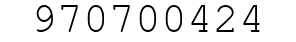 Number 970700424.