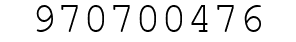 Number 970700476.